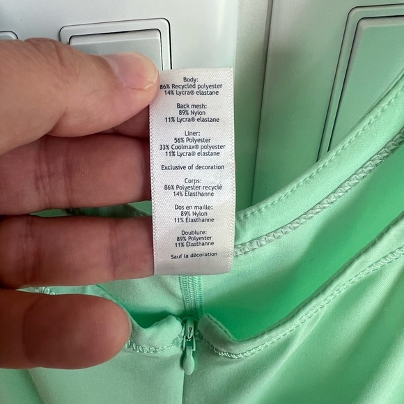 Ivivva by Lululemon RUN DAY FUN DAY RUNSIE Jumper Romper Mint Green Sz 14 Girls - Picture 8 of 10